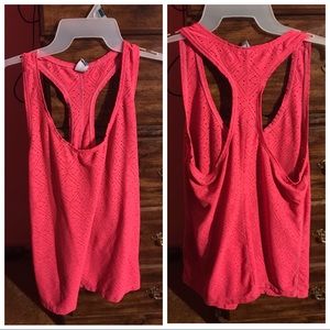 Coral/Pink Razorback Tank